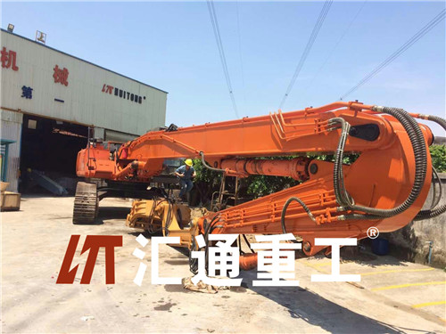 挖掘機(jī)打樁臂、打樁臂、打樁錘、挖掘機(jī)打樁臂廠家